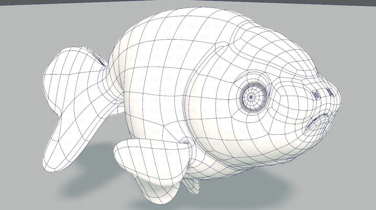 Fish V03 Low-poly 3D model_34