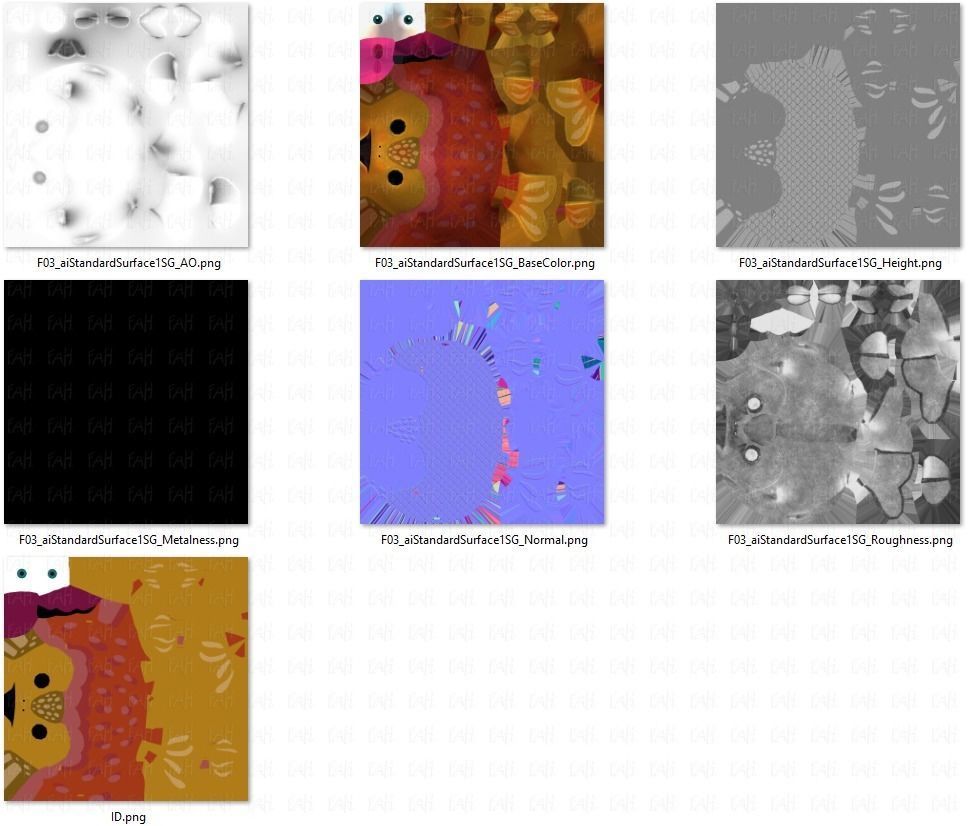 Fish V03 Low-poly 3D model_44