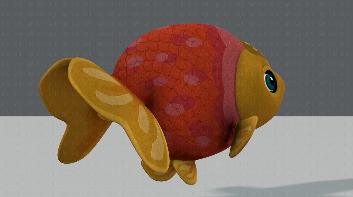 Fish V03 Low-poly 3D model_4