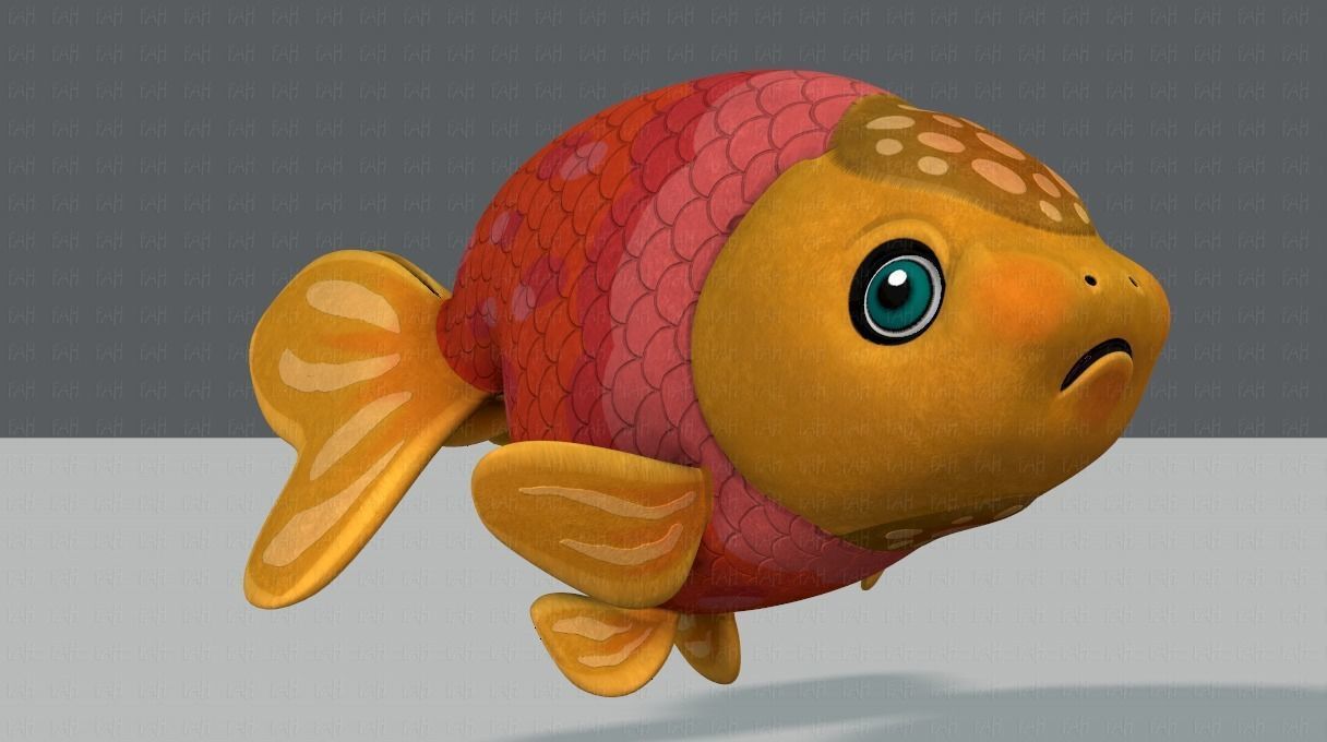 Fish V03 Low-poly 3D model_2