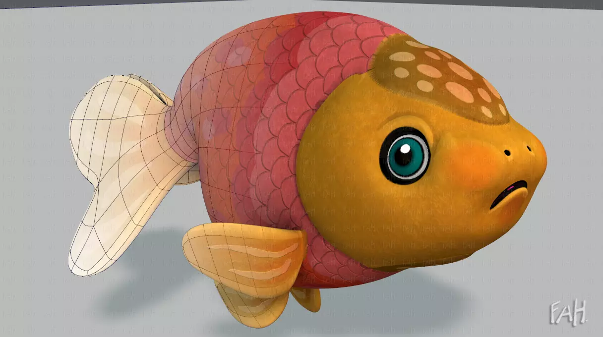 Fish V03 Low-poly 3D model_0