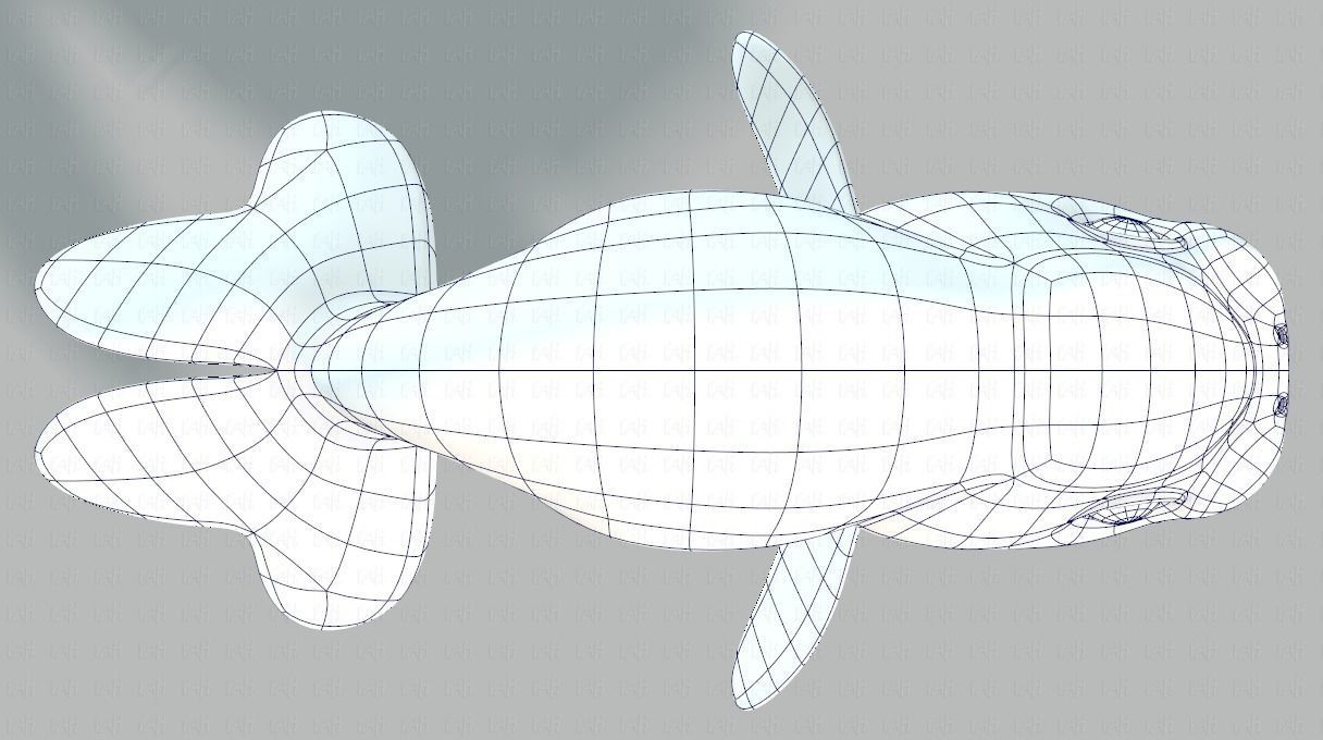 Fish V03 Low-poly 3D model_38