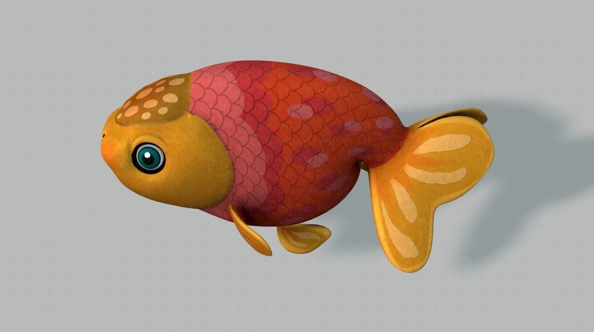 Fish V03 Low-poly 3D model_23