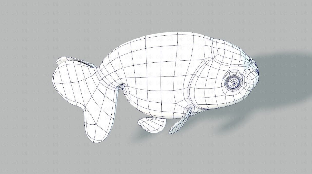 Fish V03 Low-poly 3D model_27