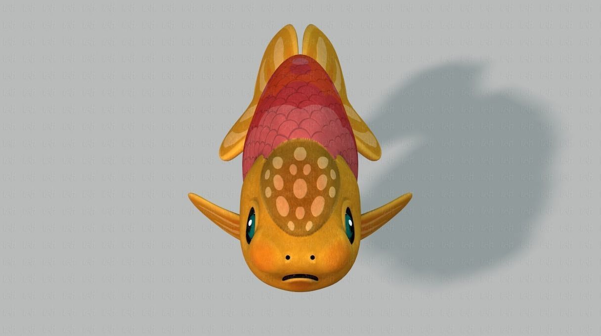 Fish V03 Low-poly 3D model_17