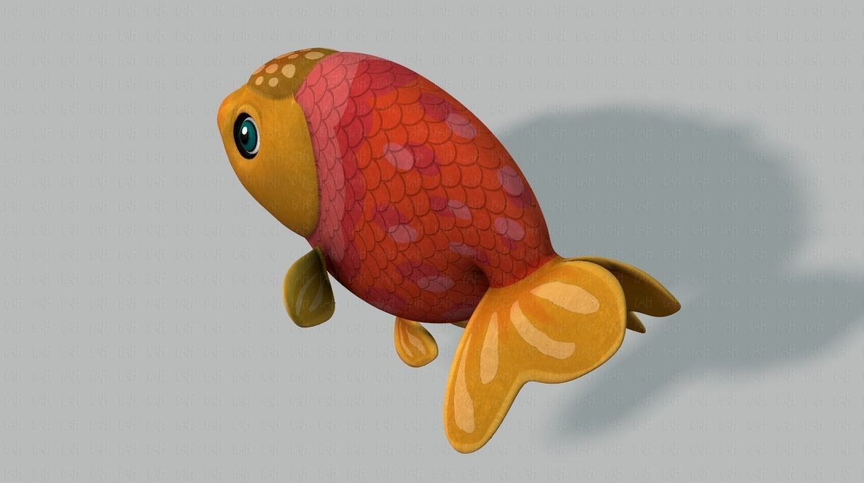 Fish V03 Low-poly 3D model_22