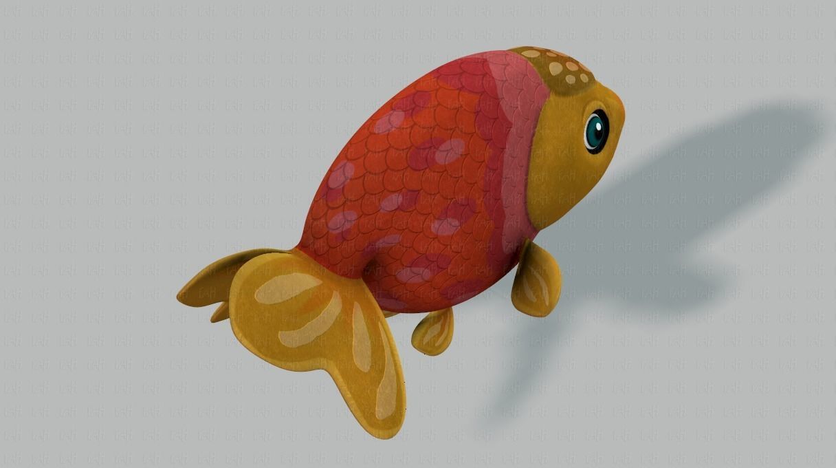 Fish V03 Low-poly 3D model_20