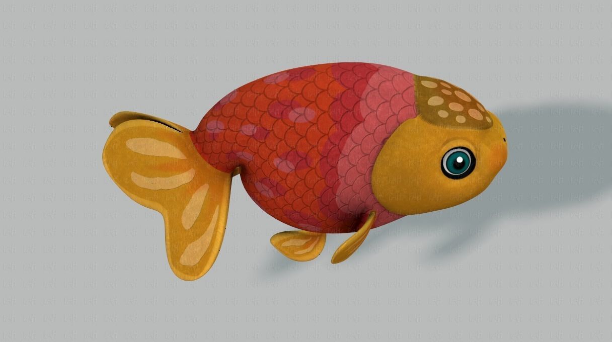 Fish V03 Low-poly 3D model_19