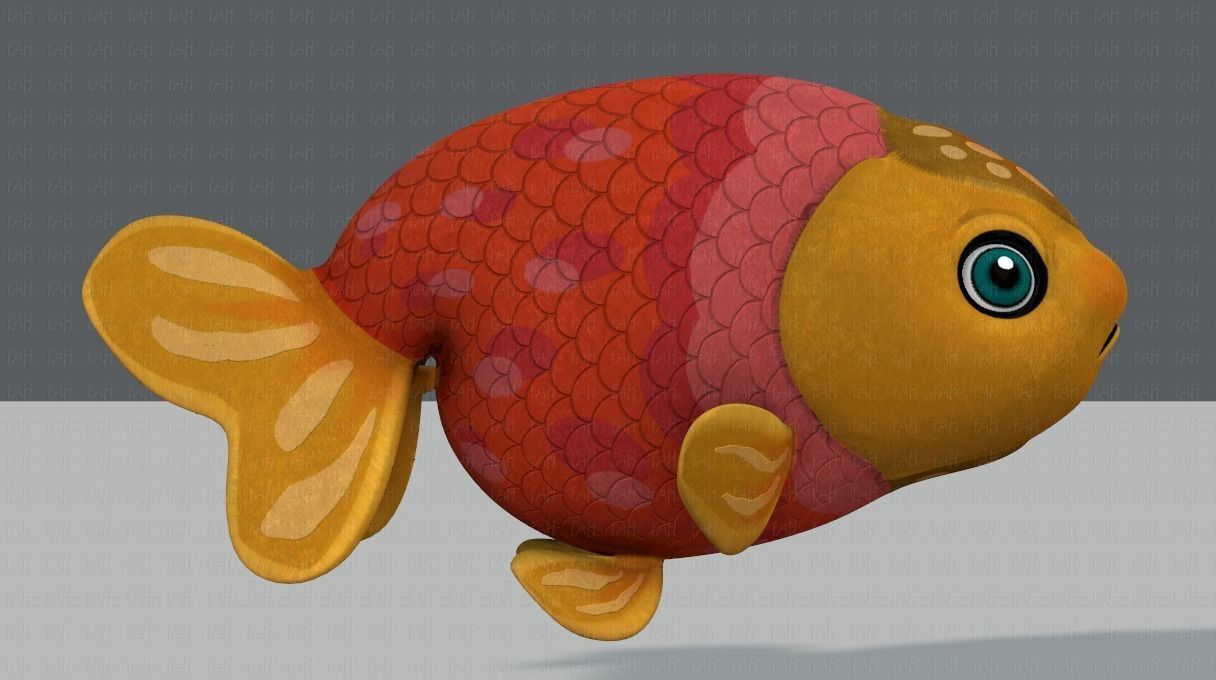Fish V03 Low-poly 3D model_3