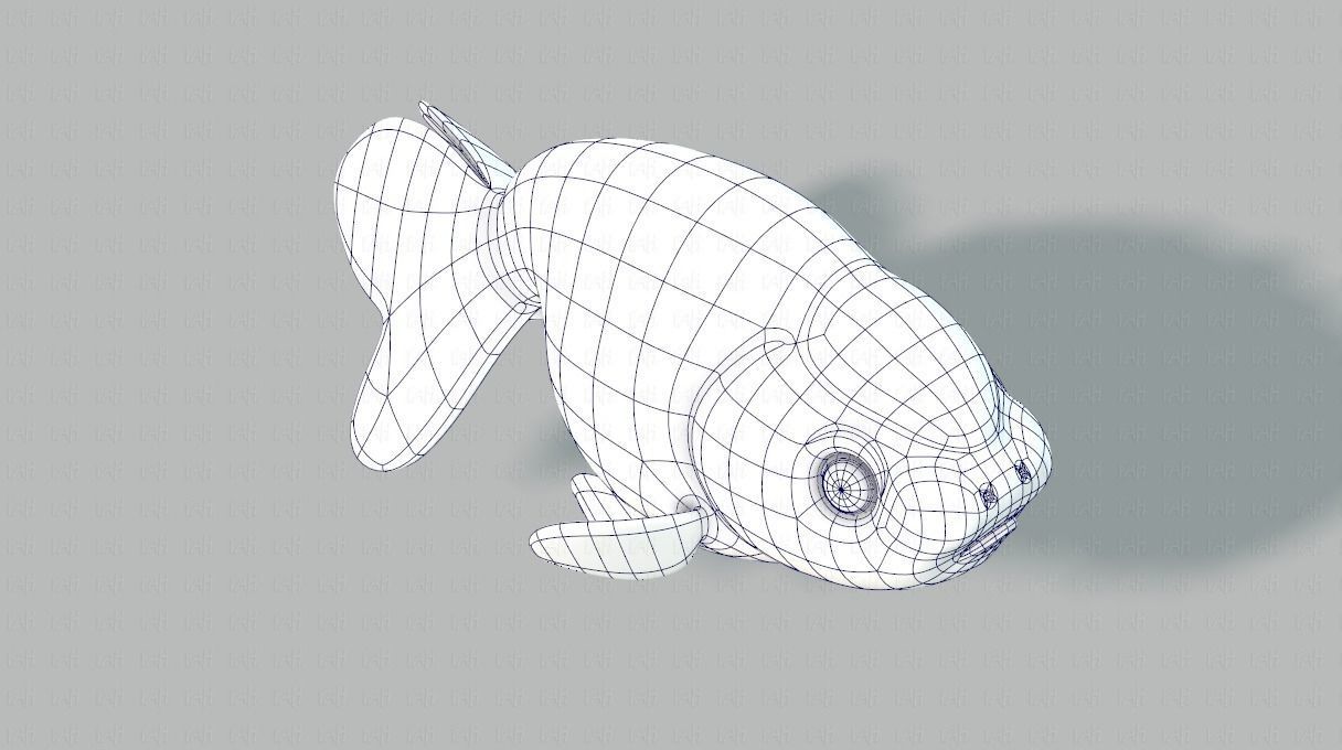 Fish V03 Low-poly 3D model_26