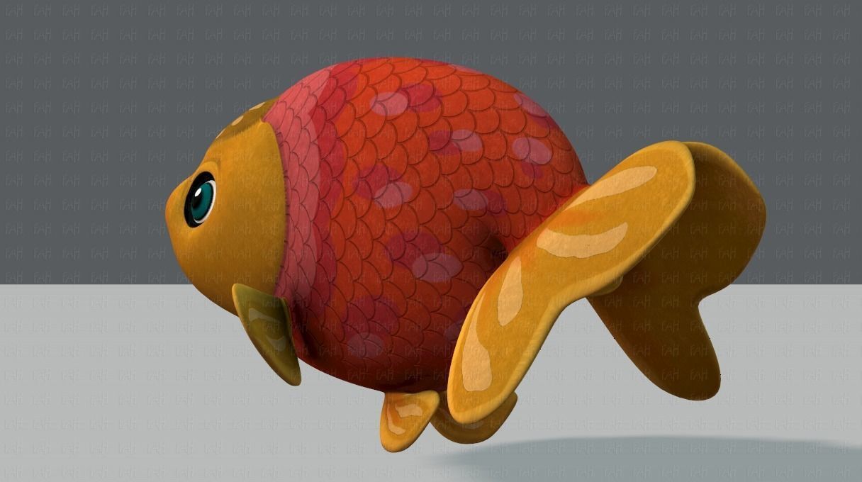 Fish V03 Low-poly 3D model_6