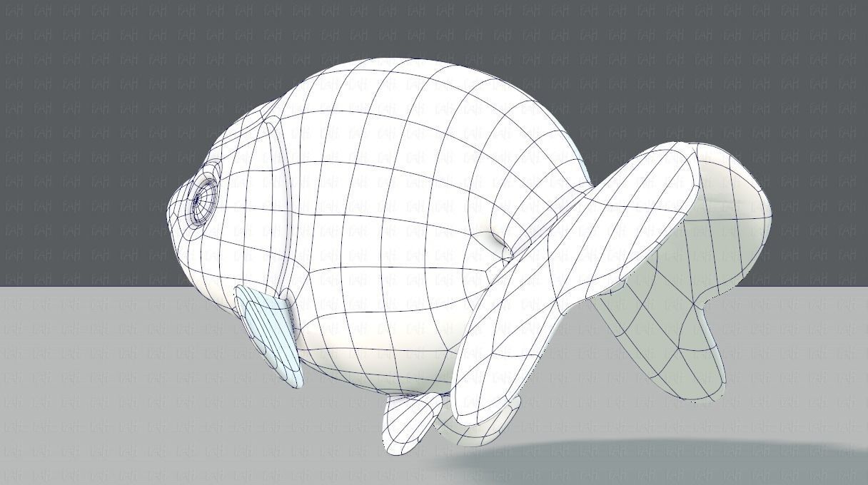 Fish V03 Low-poly 3D model_14