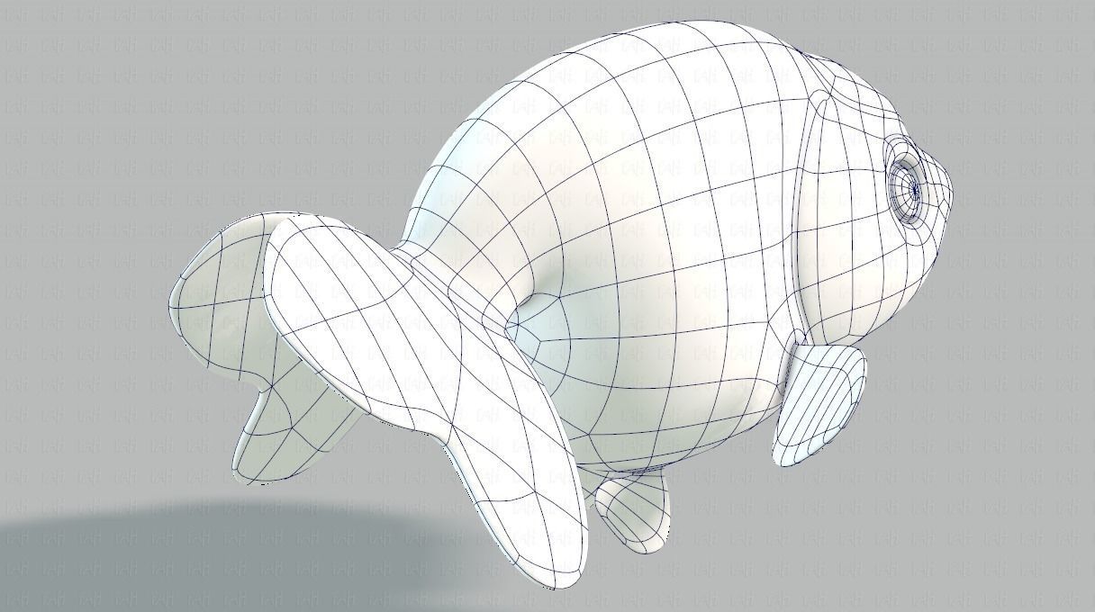 Fish V03 Low-poly 3D model_42