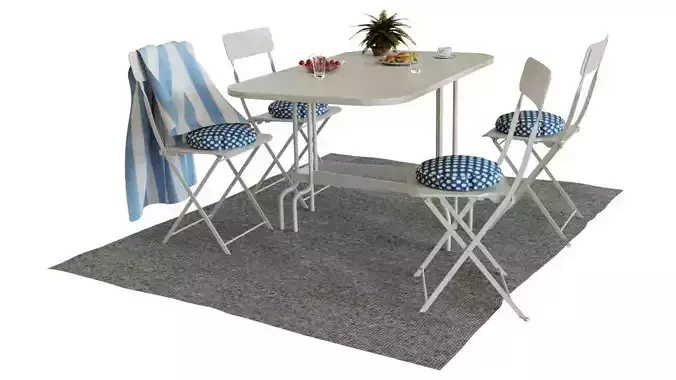 Balcony furniture set