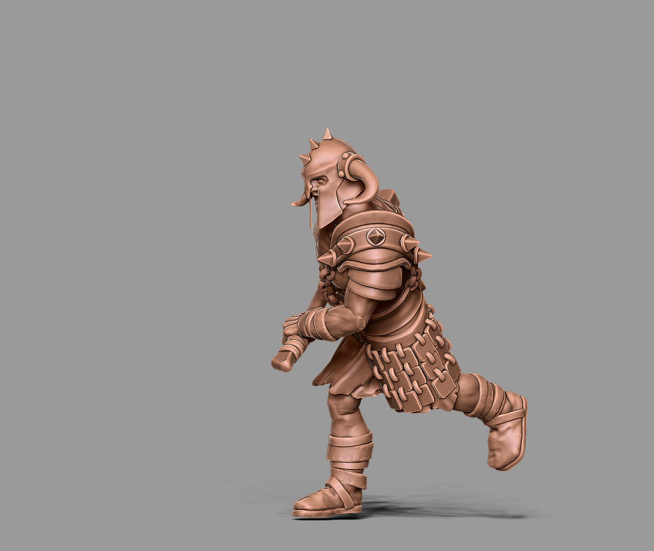 Barbarian bundle - 7 miniatures - 35mm scale 3D print model_21