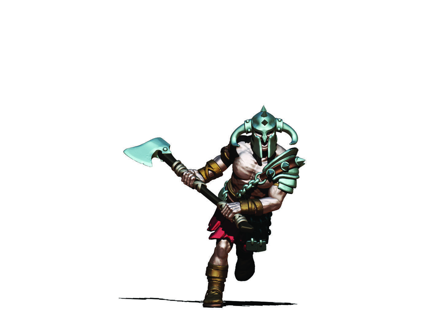 Barbarian bundle - 7 miniatures - 35mm scale 3D print model_37