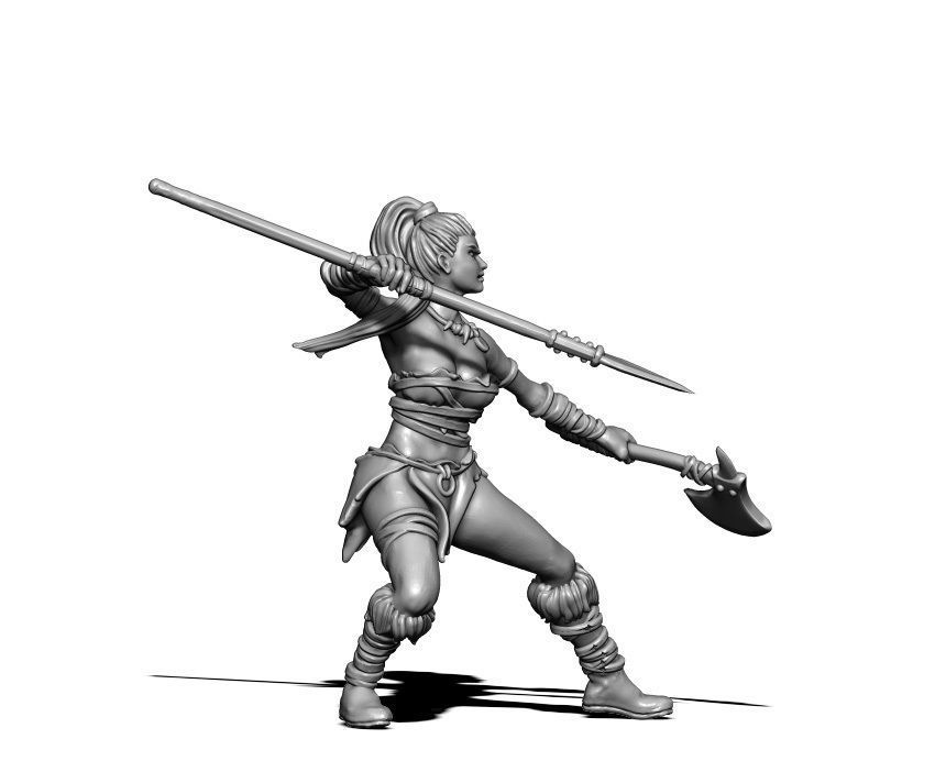 Barbarian bundle - 7 miniatures - 35mm scale 3D print model_34