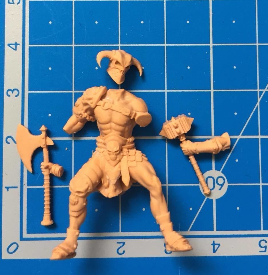Barbarian bundle - 7 miniatures - 35mm scale 3D print model_15