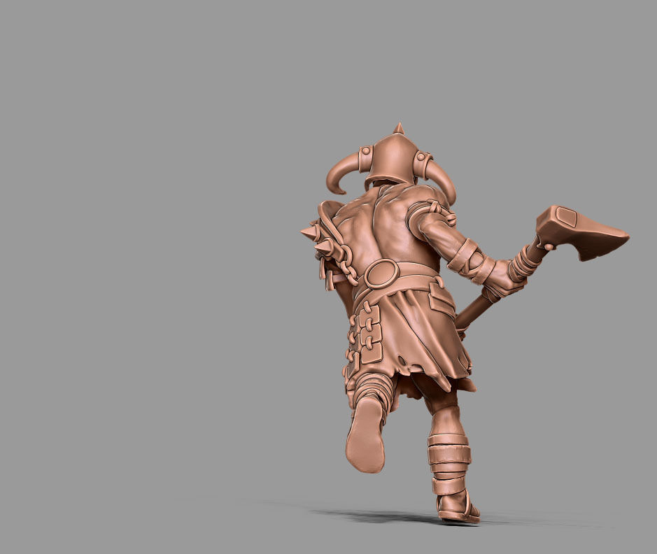 Barbarian bundle - 7 miniatures - 35mm scale 3D print model_18