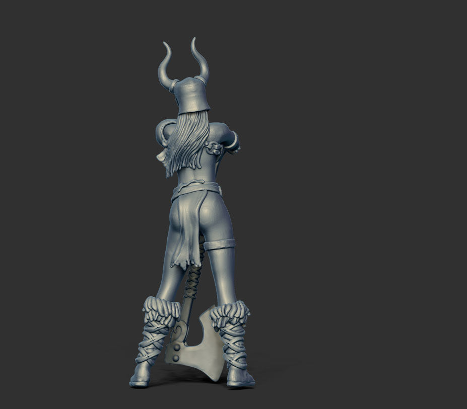 Barbarian bundle - 7 miniatures - 35mm scale 3D print model_25