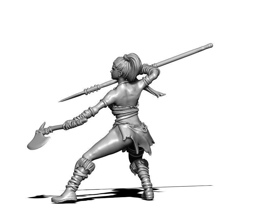 Barbarian bundle - 7 miniatures - 35mm scale 3D print model_33