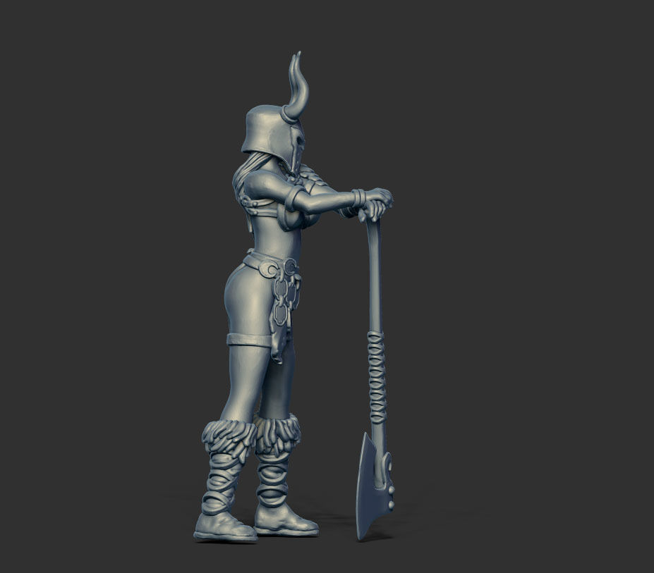 Barbarian bundle - 7 miniatures - 35mm scale 3D print model_22