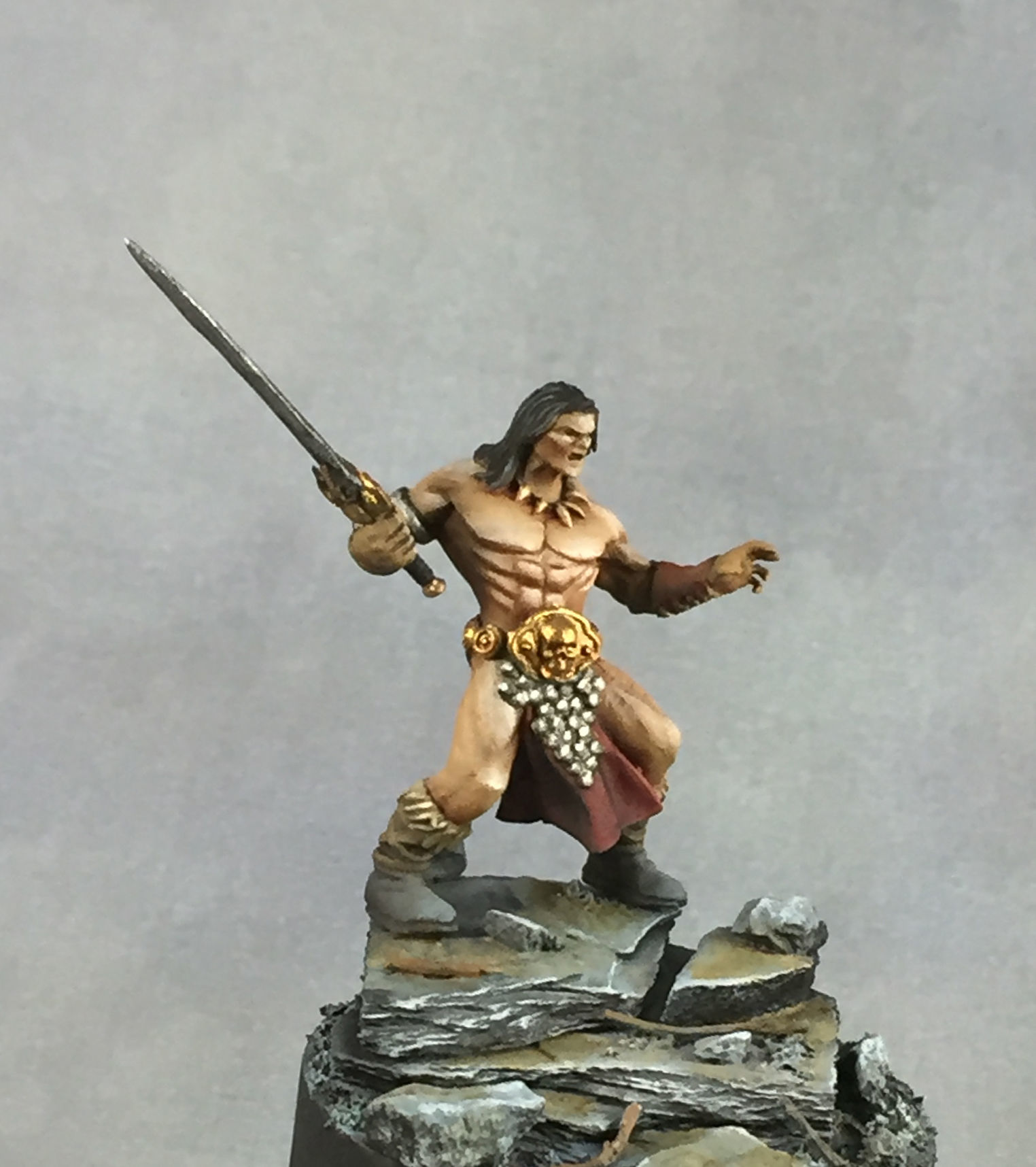 Barbarian bundle - 7 miniatures - 35mm scale 3D print model_36