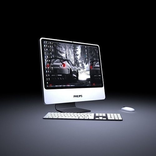 Computer philips imac 3D model