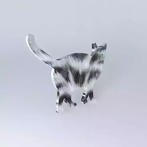 The Silver Fur Cat (2D Semi 3D)