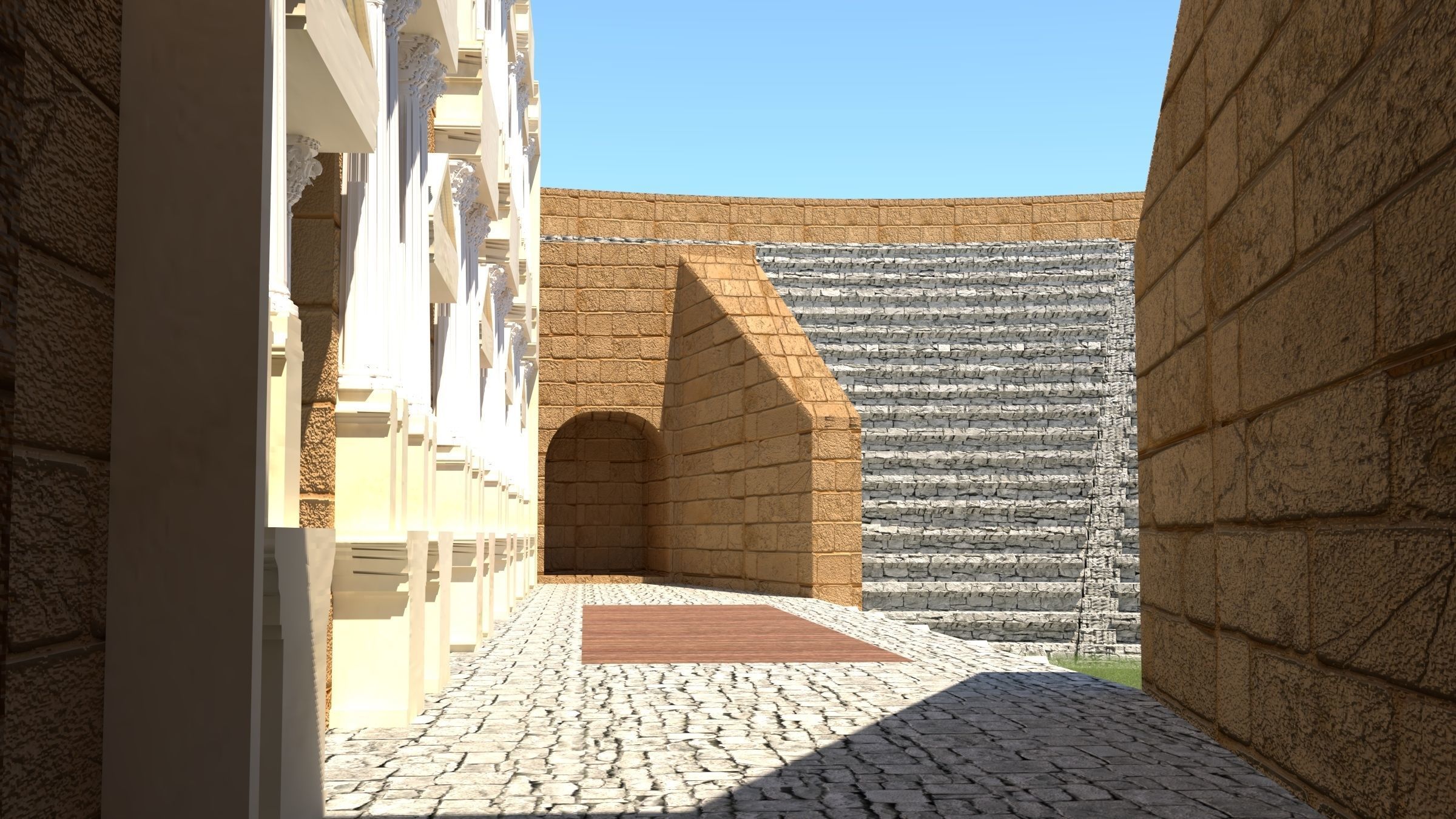 Roman Theater  3D model_1