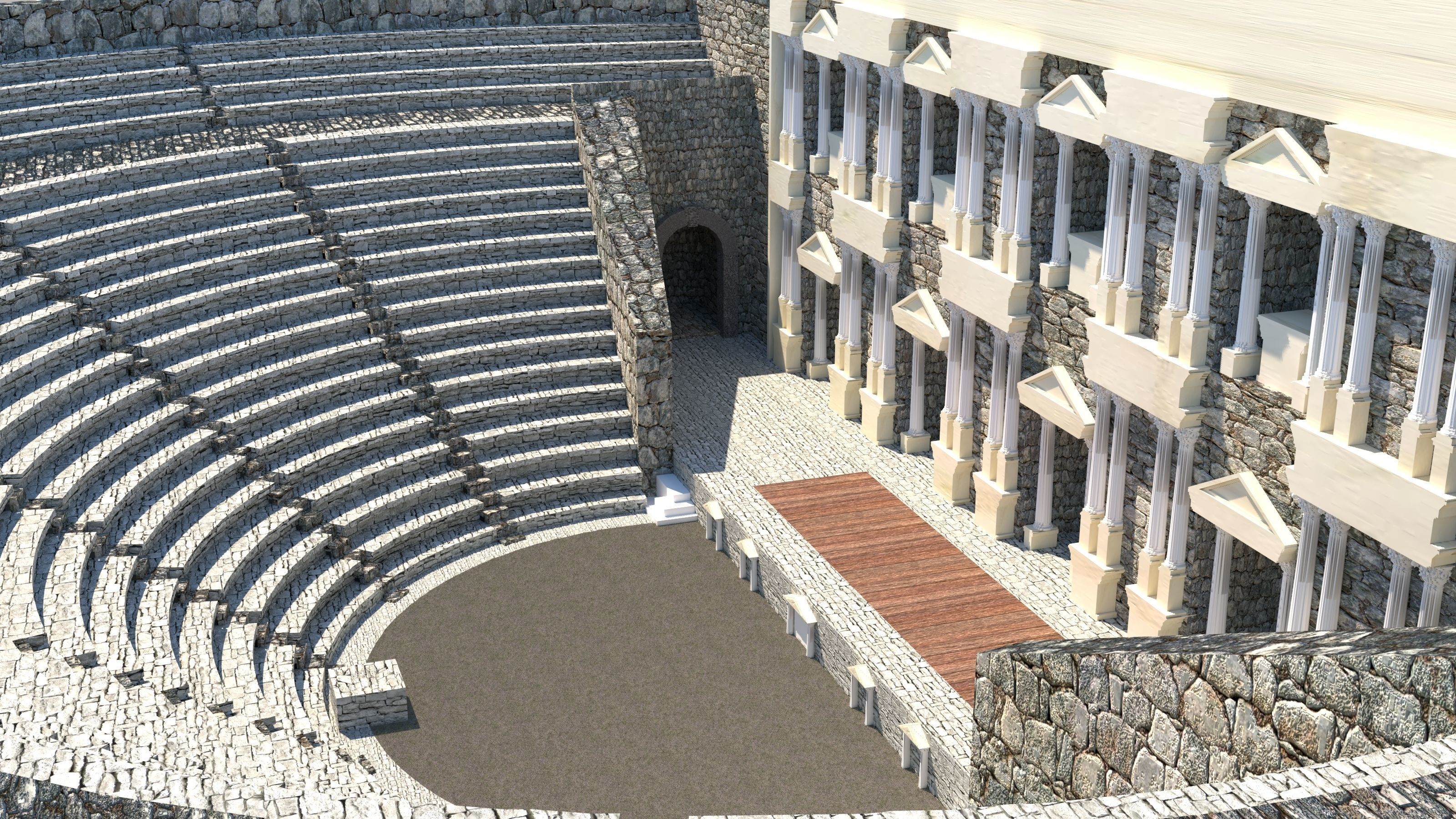 Roman Theater  3D model_2