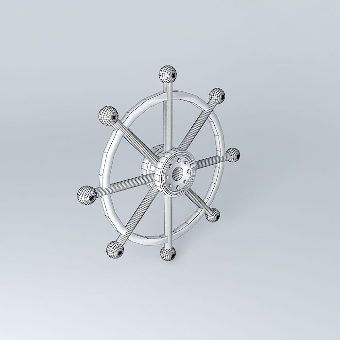 ships wheel 3D model_3