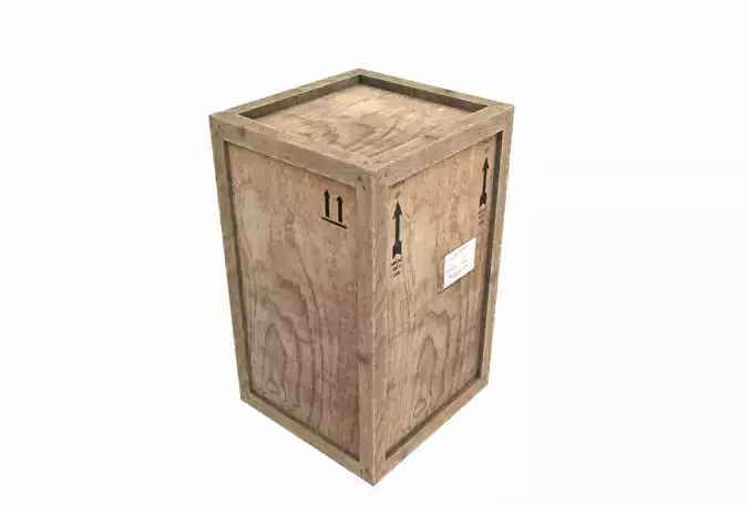 Old Wooden Cargo Crate 4 PBR
