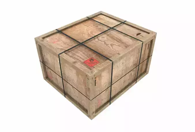 Old Wooden Cargo Crate 10 PBR