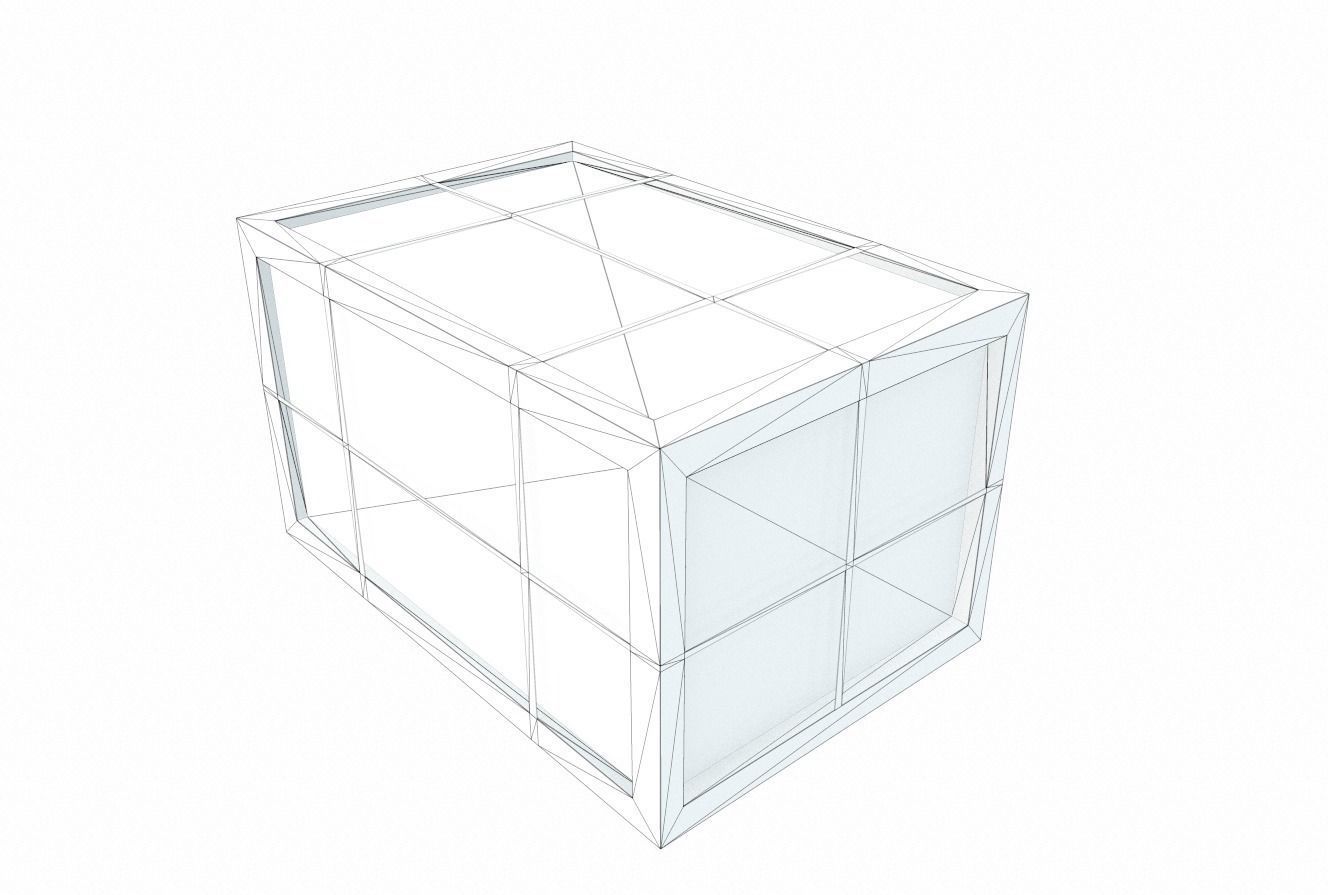 Old Wooden Cargo Crate 11 PBR Low-poly 3D model_4