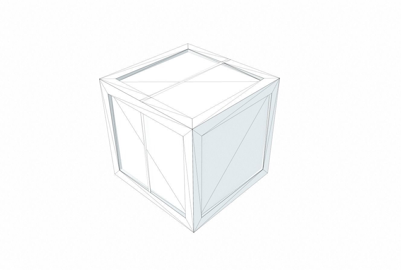 Old Wooden Cargo Crate 12PBR Low-poly 3D model_4