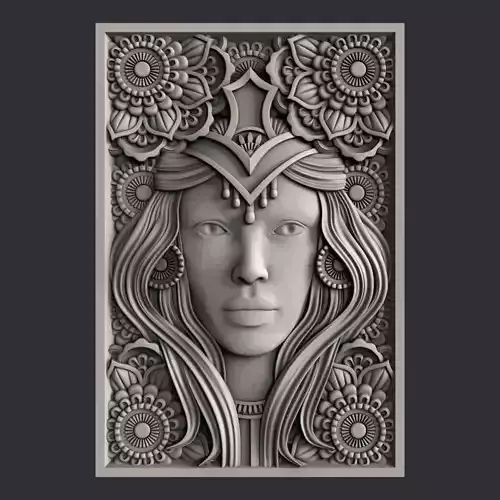 3d STL models for CNC router and 3d printer Face