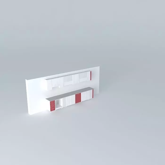 Kitchen furniture set Free 3D model