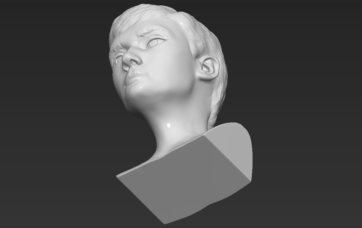 Audrey Hepburn bust 3D printing ready stl obj formats 3D print model_19