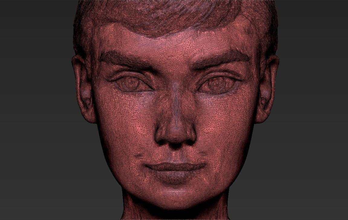 Audrey Hepburn bust 3D printing ready stl obj formats 3D print model_24