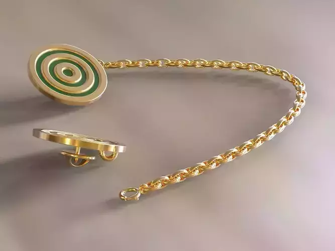 Brooches on  collar and sleeves 3D print model