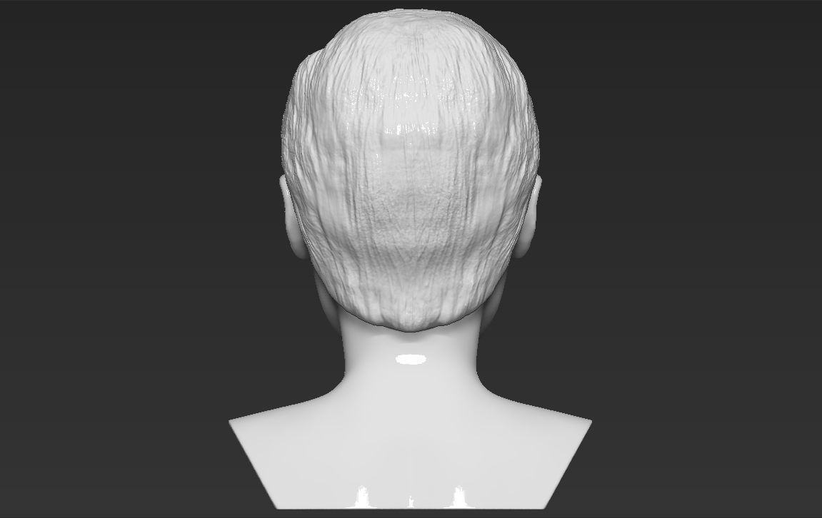 Audrey Hepburn black and white bust for full color 3D printing 3D print model_32