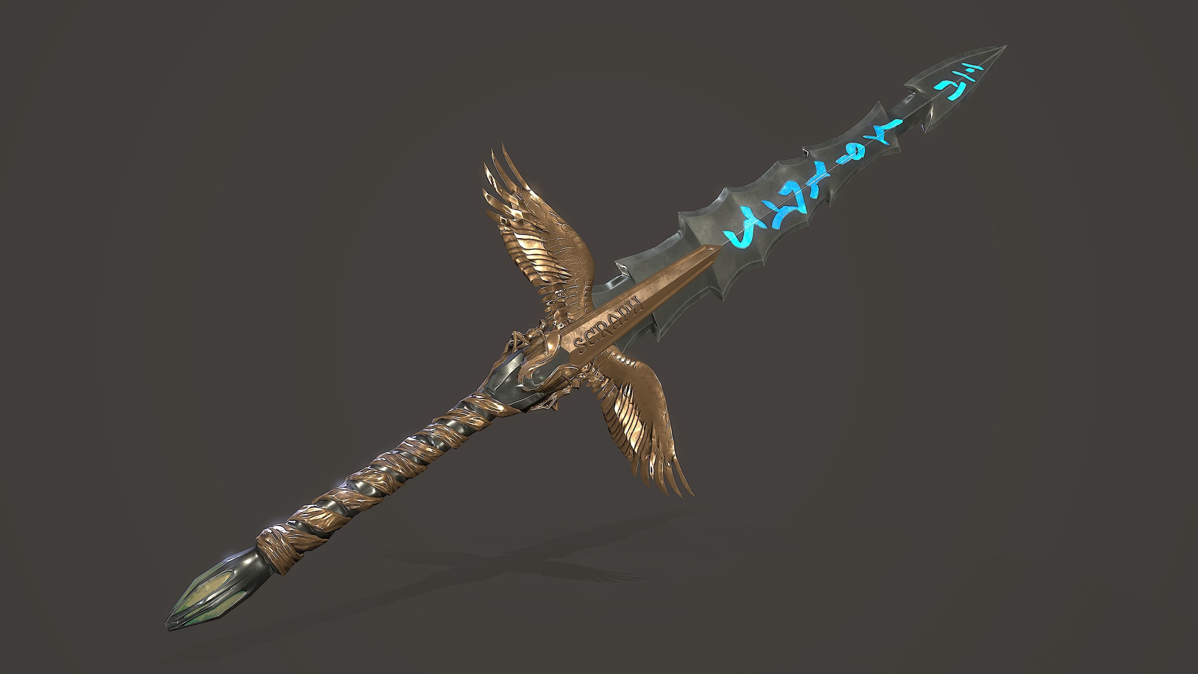 Sword of Heaven Low-poly 3D model_2