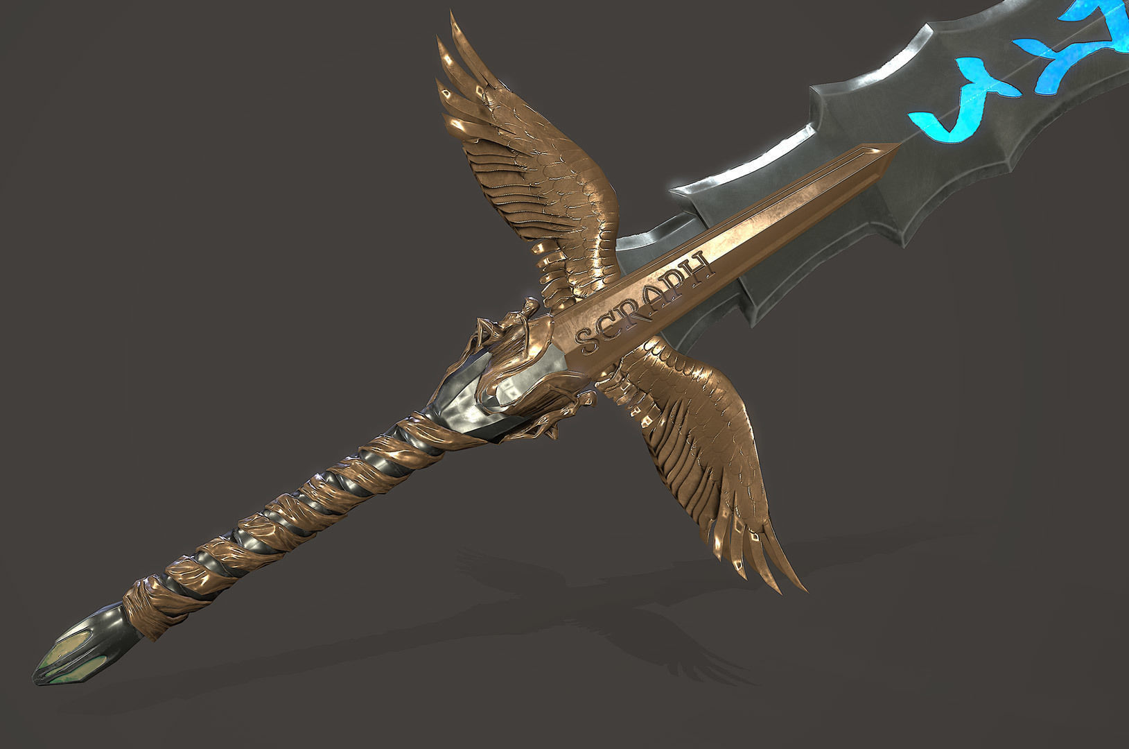 Sword of Heaven Low-poly 3D model_3