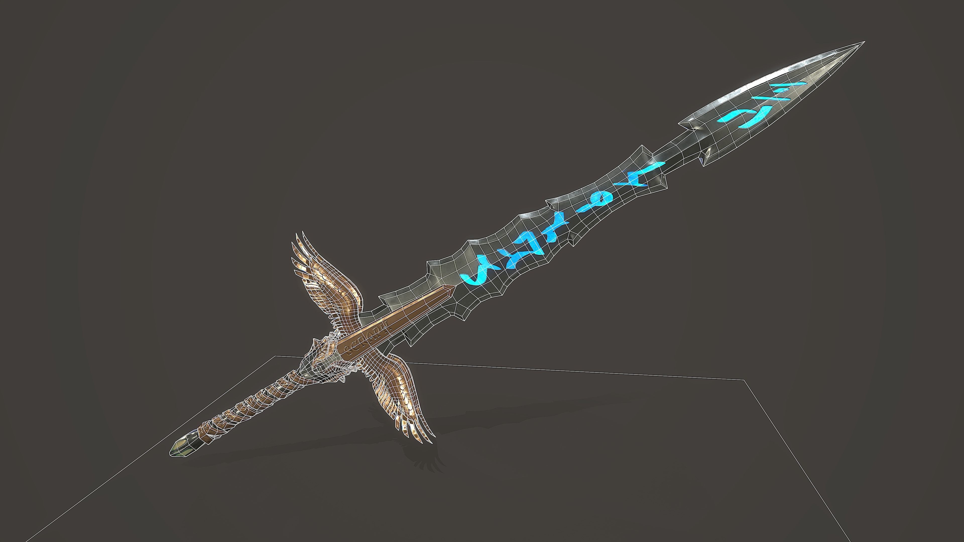 Sword of Heaven Low-poly 3D model_8