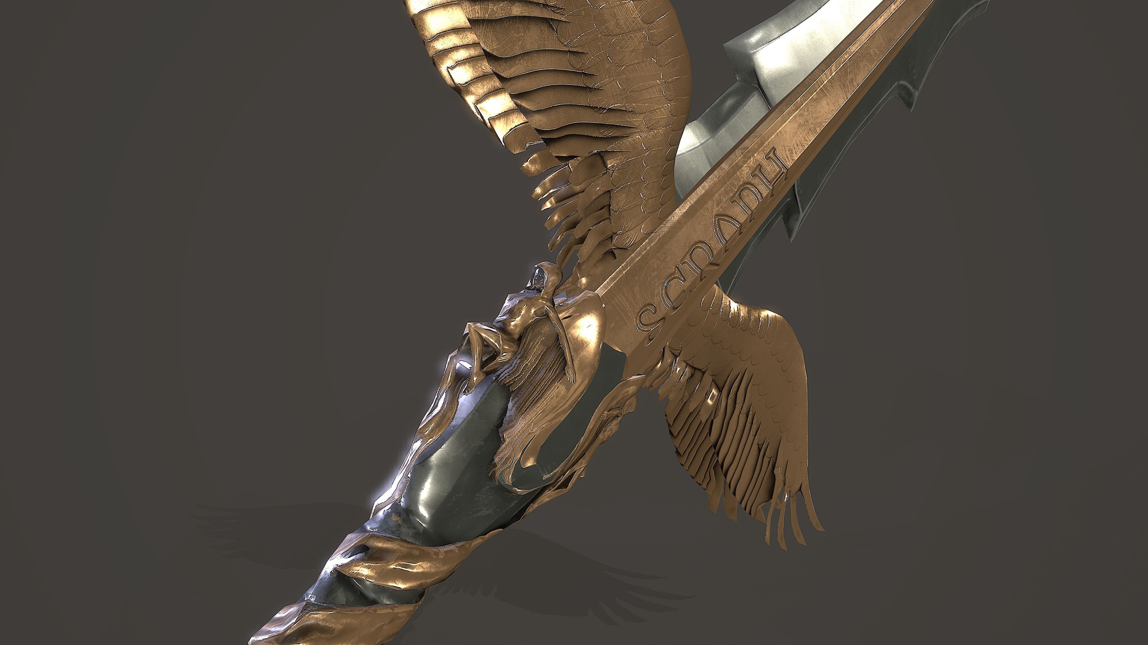 Sword of Heaven Low-poly 3D model_6