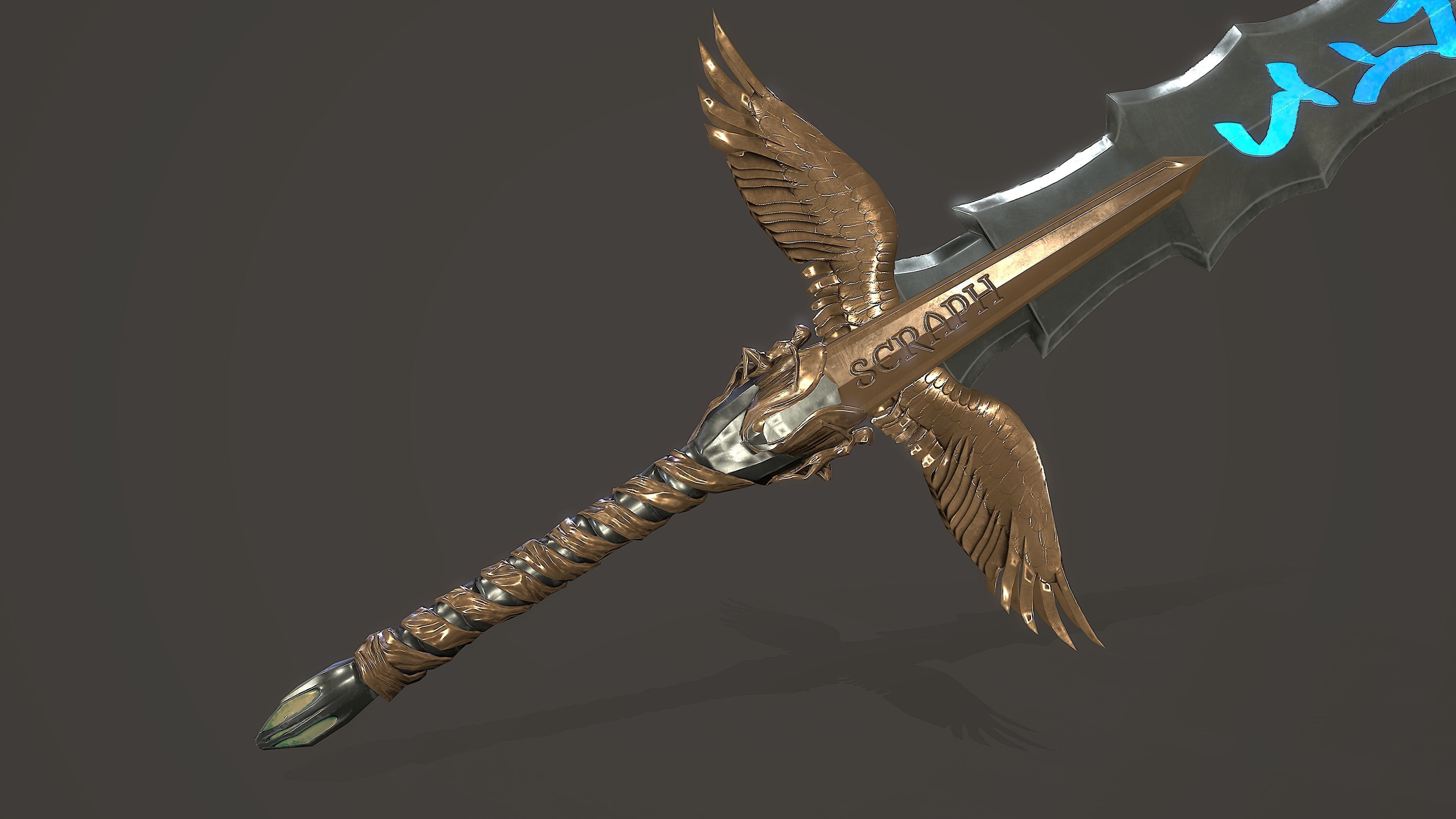 Sword of Heaven Low-poly 3D model_4