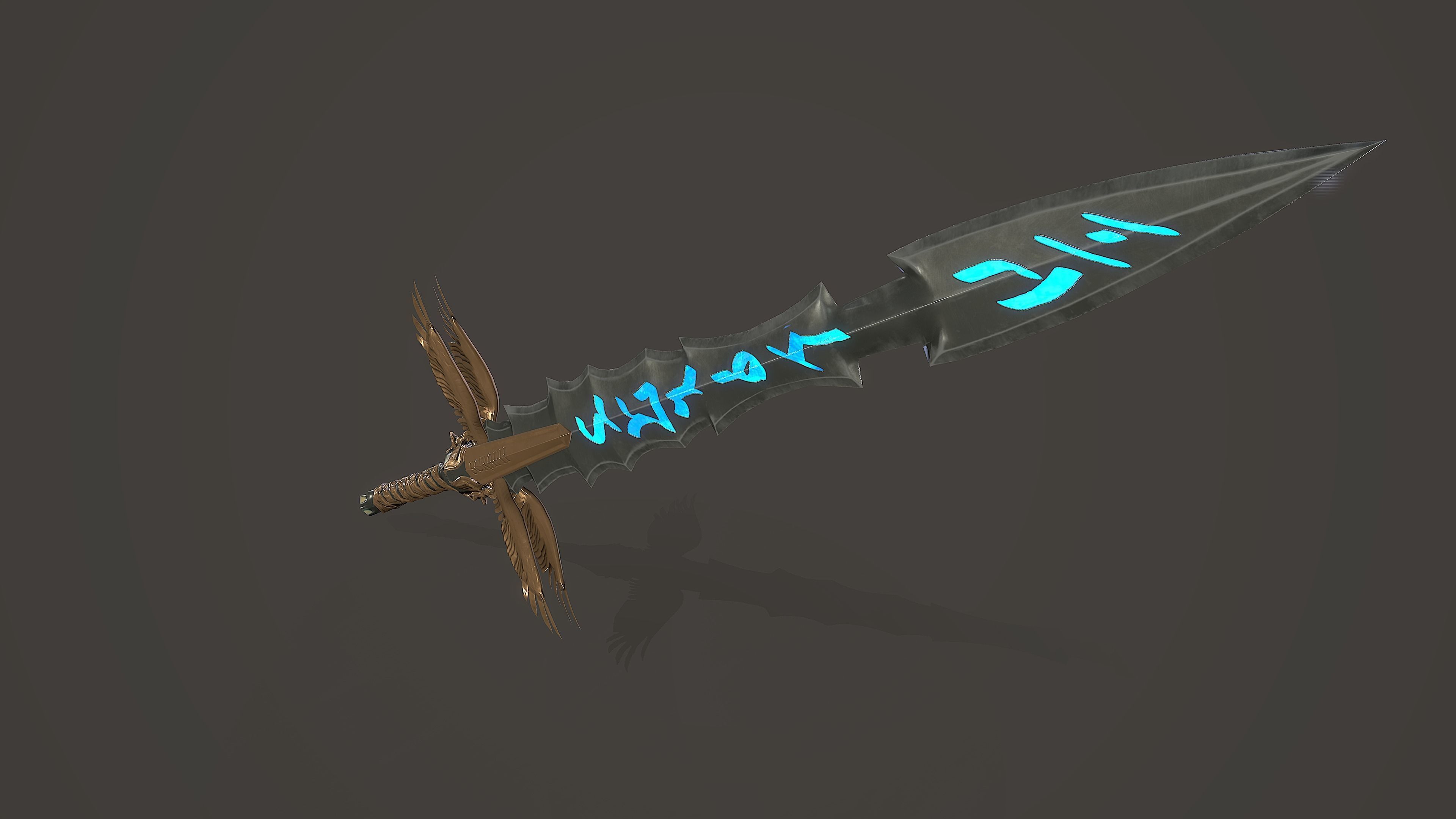 Sword of Heaven Low-poly 3D model_7