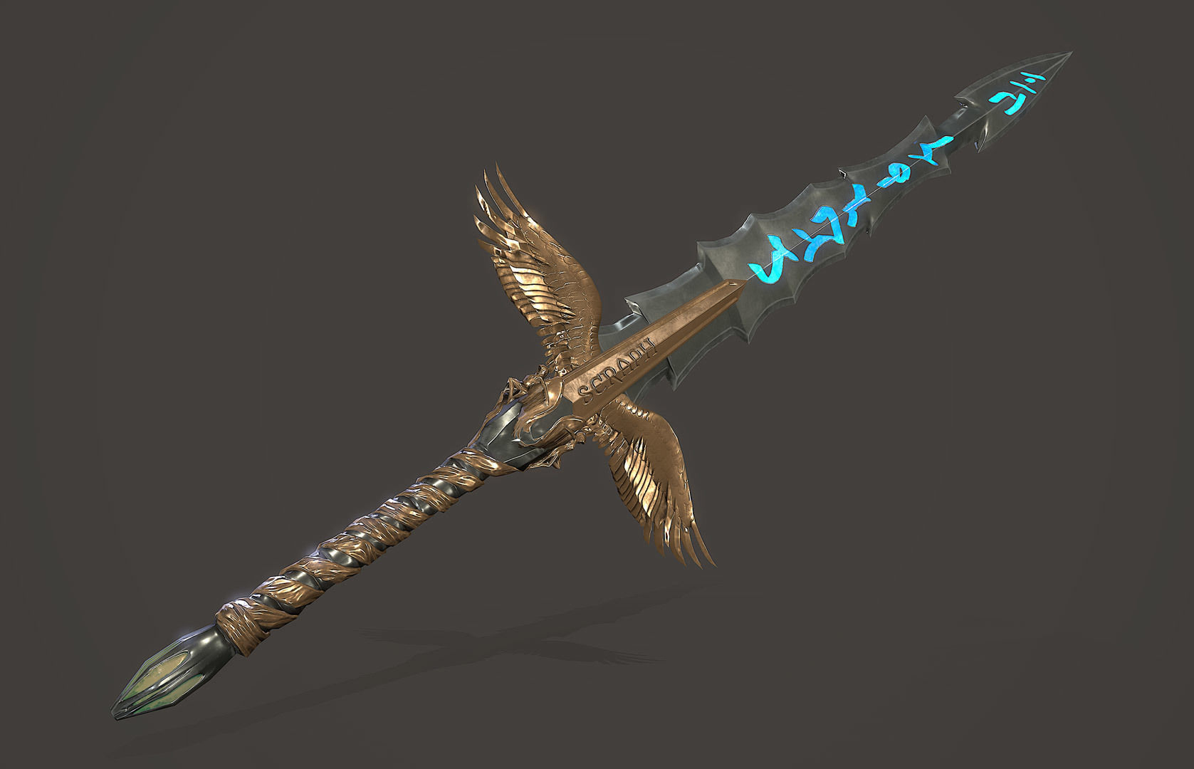 Sword of Heaven Low-poly 3D model_1