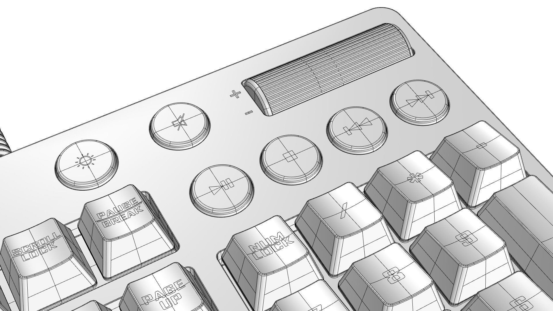 Logitech G810 Orion Spectrum Gaming Keyboard 3D model_6